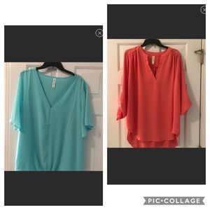 2X Boutique Tops BOGO, never worn